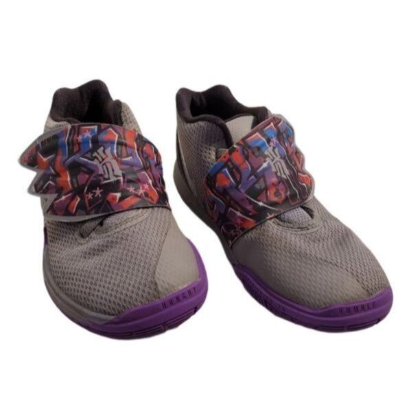 Nike Kyrie 5 TD Shoes Sneakers Graffiti Basketball Toddler BOYS INFANT 9 C YOUTH - Picture 9 of 10
